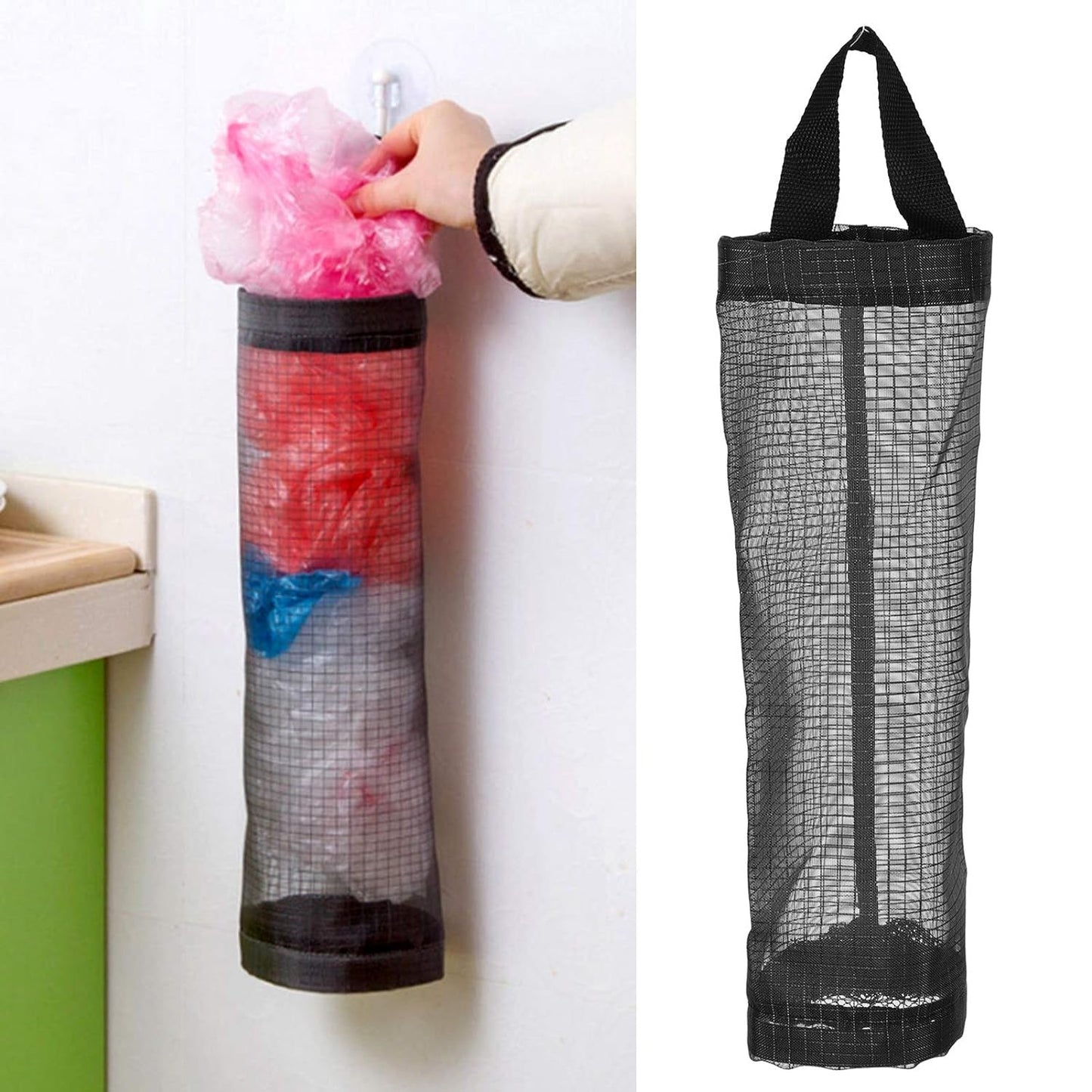 Hanging Waste Bag Holder, Garbage Bag Storage Bag, Widening Handle Hanging Sturdy for Store Garbage Bags Home Store Debris Kitchen, Bedroom Large Capacity for Restaurant (1 Pc) Your Brand