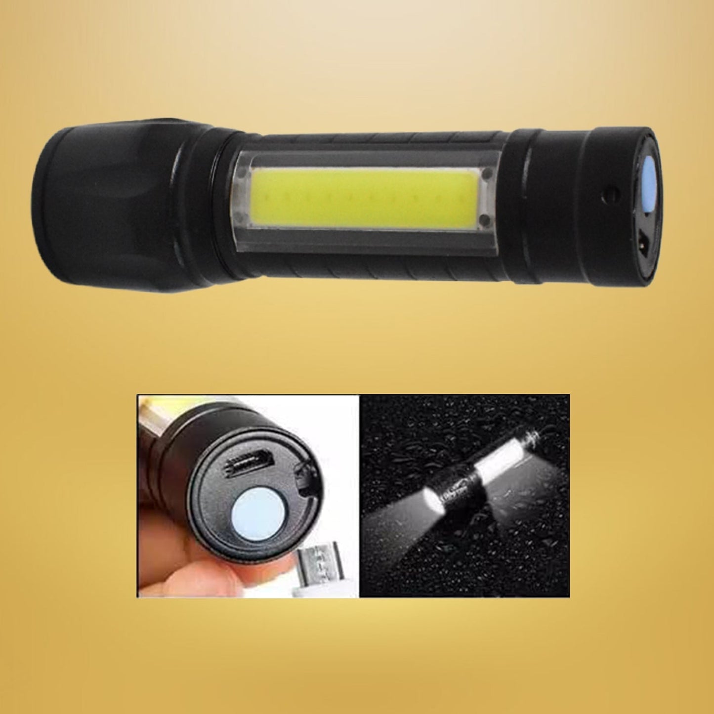 Mini 2 in 1 High Power Pocket Torch Light (1 Pc / Mix Design) Your Brand