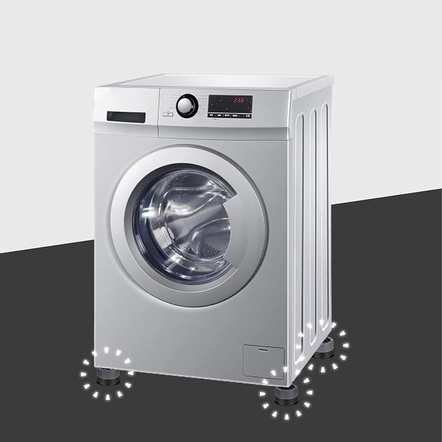 Round Washing Machine Support Pad (4 Pcs Set) Your Brand