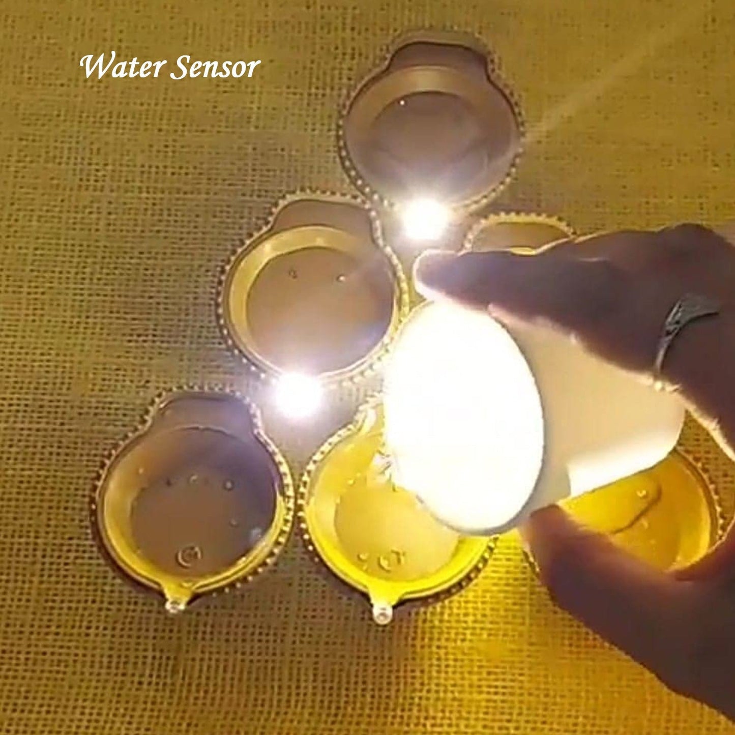 Water Sensor Diyas for Diwali Decoration, Diwali (12 Pcs Set) Your Brand