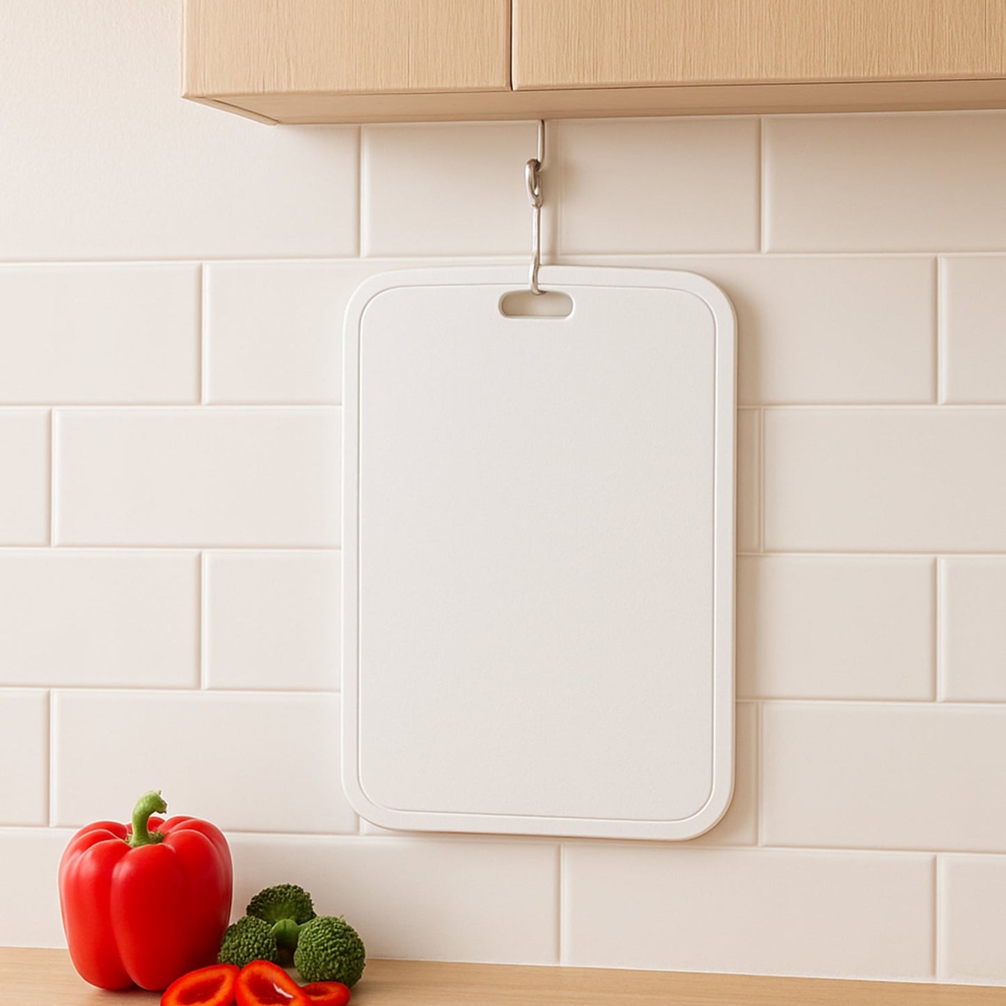 Premium Quality Plastic Chopping Board for Kitchen (32x21cm / 1 Pc) Your Brand