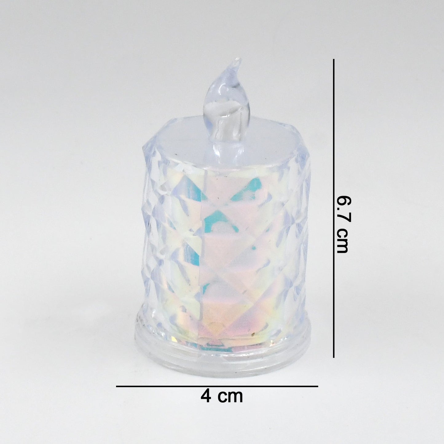 4 Pc Flameless and Smokeless Decorative Melting Candles LED Tea Light, Diwali Your Brand