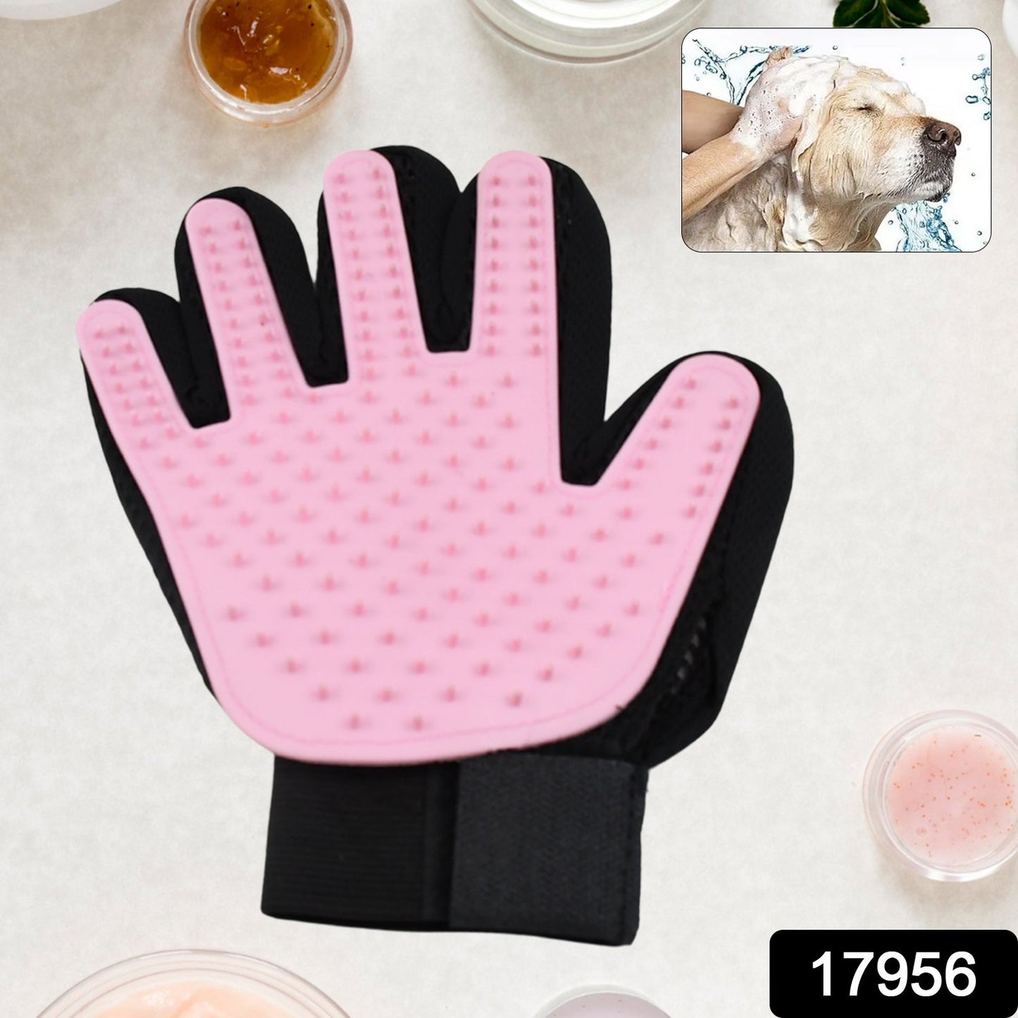 Pink Gloves, Gloves Bathing Tool (1 Pc) Your Brand