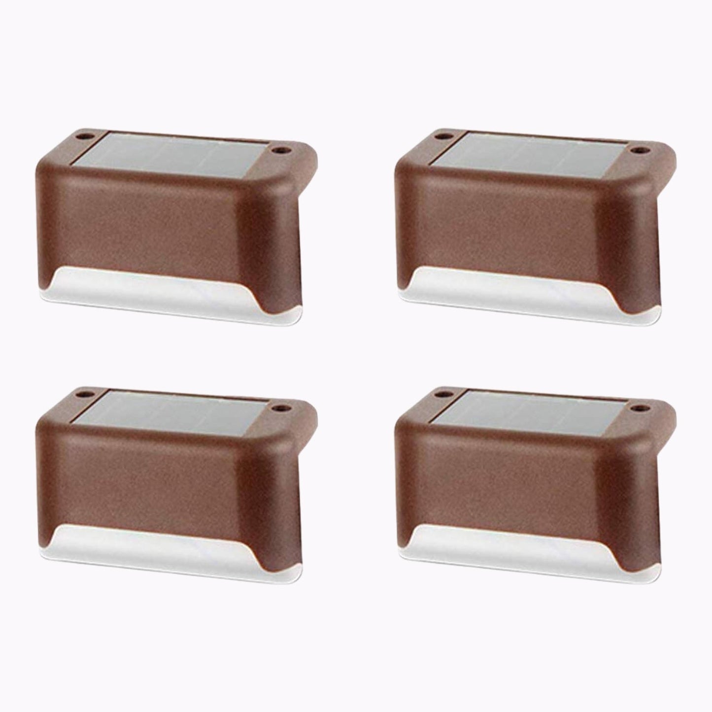 4-Piece Solar Waterproof Garden, Stair & Railing Lights Your Brand