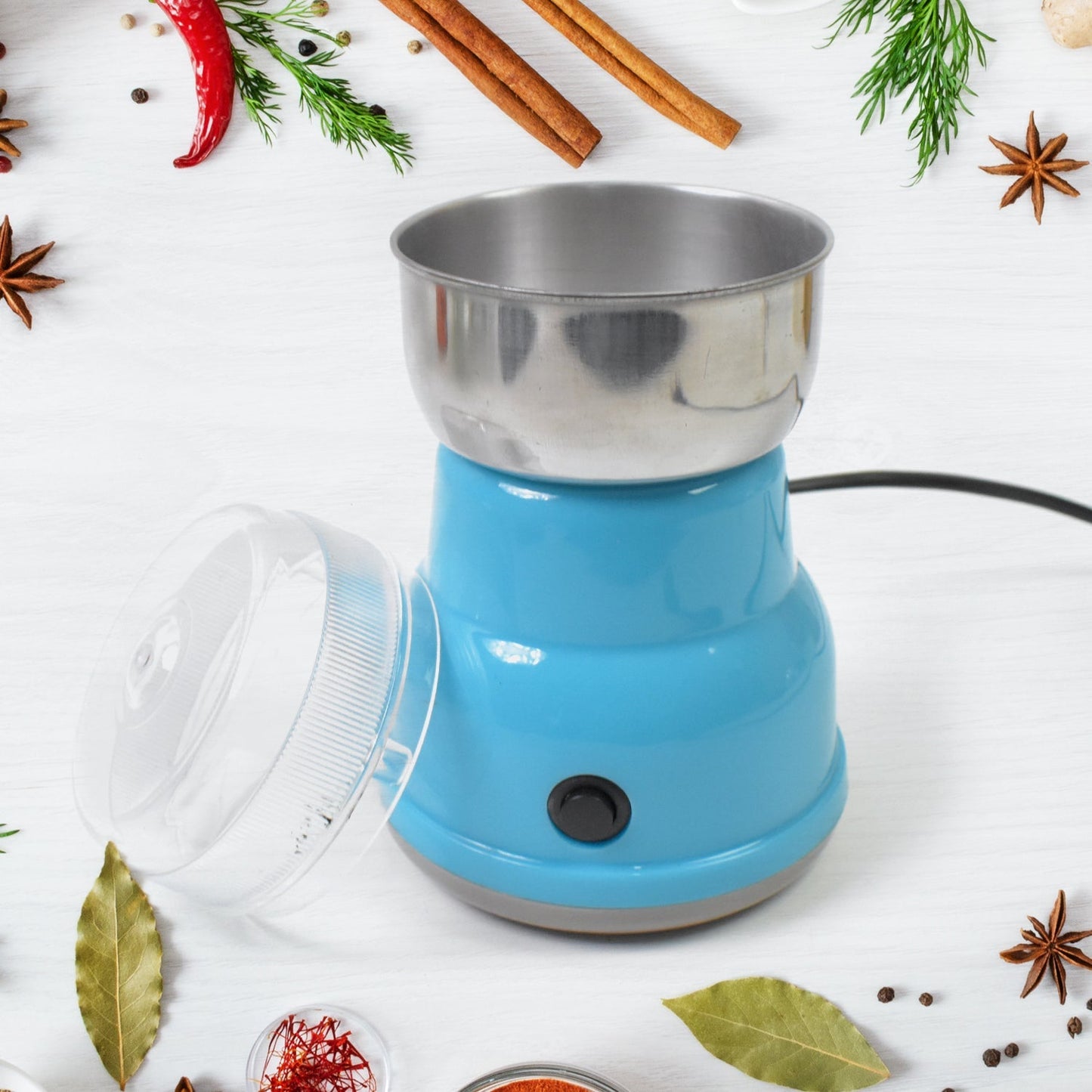 Multi Function Electric Small Food Grinder Grain Grinder (100-200w / 2 Blade / 1 Pc) Your Brand