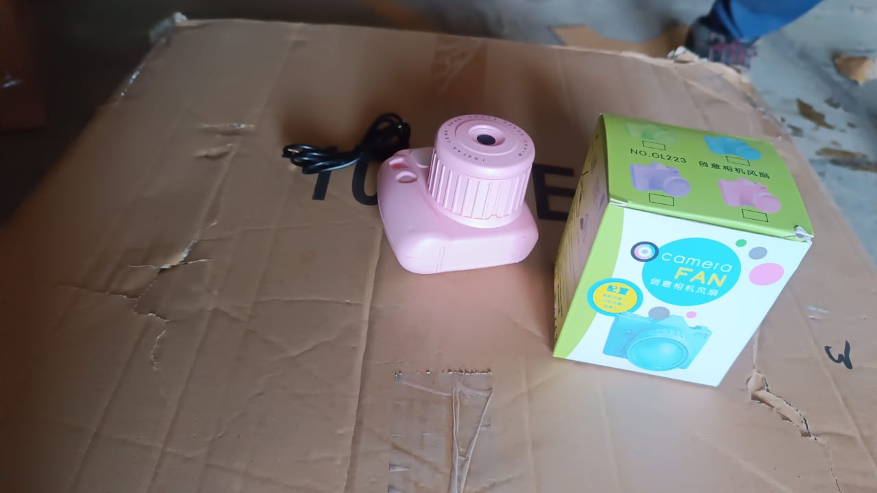 USB Mini Camera-Shaped Fan (1 Pc) Your Brand