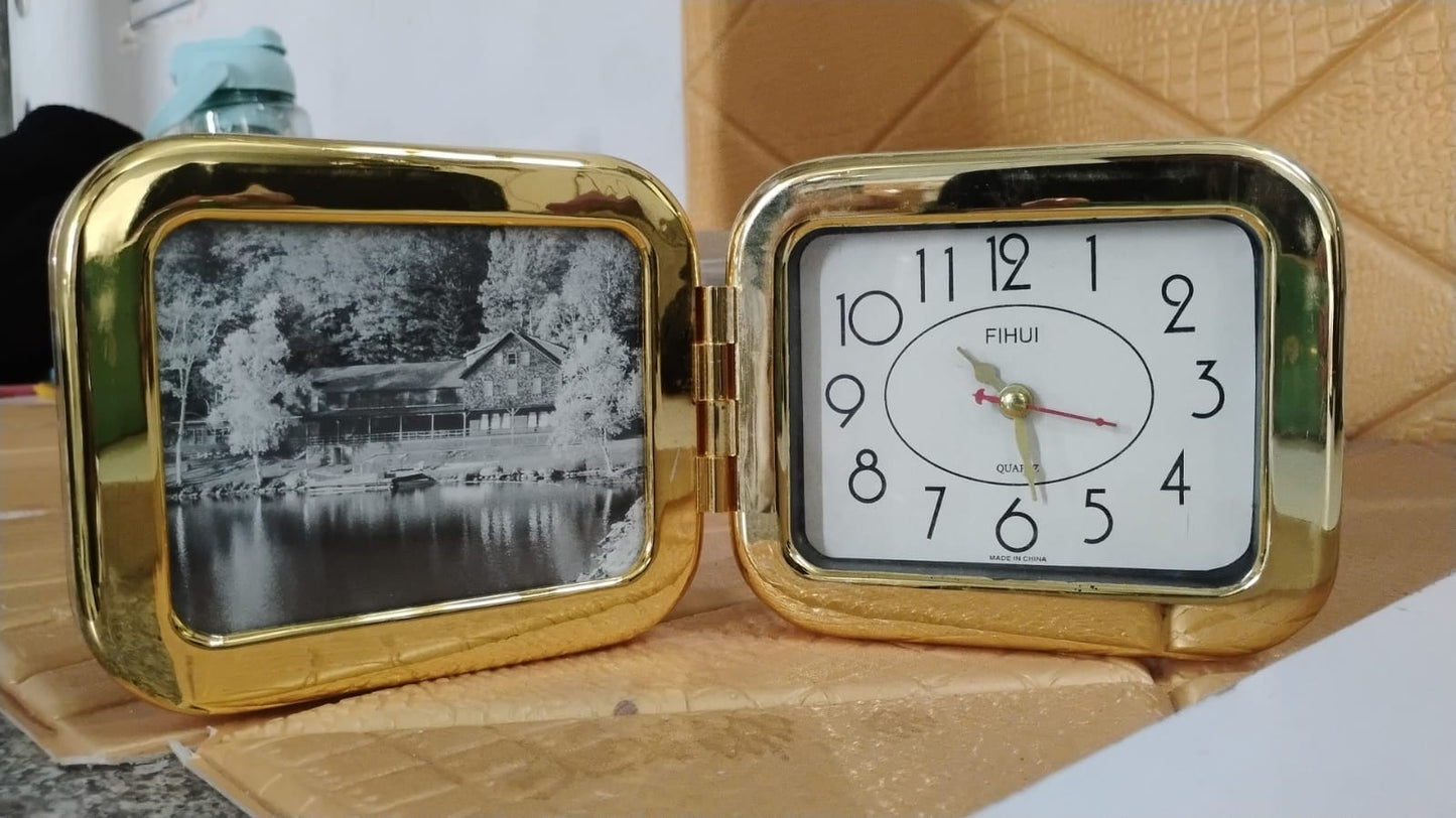 Portable Foldable Desk Clock – Space-Saving and Stylish (1 Pc) Your Brand