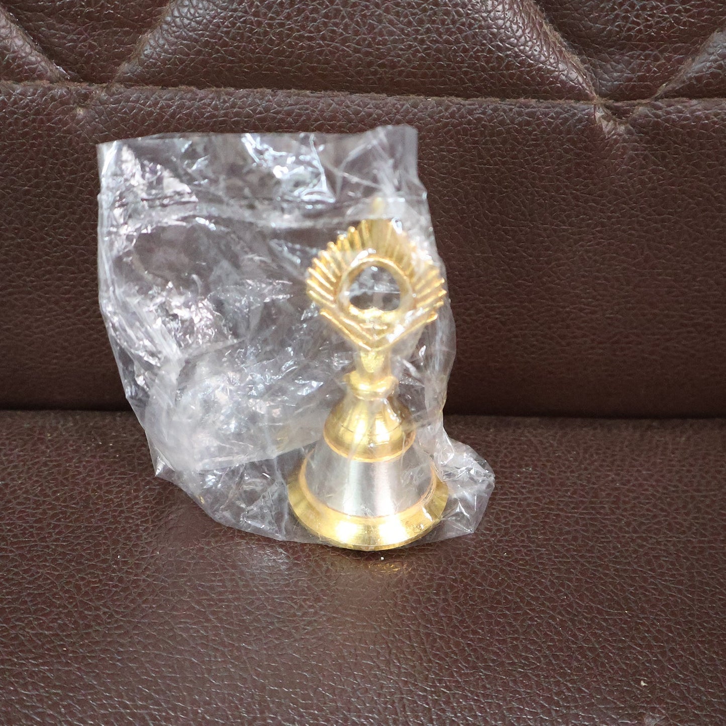 Brass and Steel Temple Ghanti (Pooja Bell) – Decorative Spiritual Accessory Your Brand