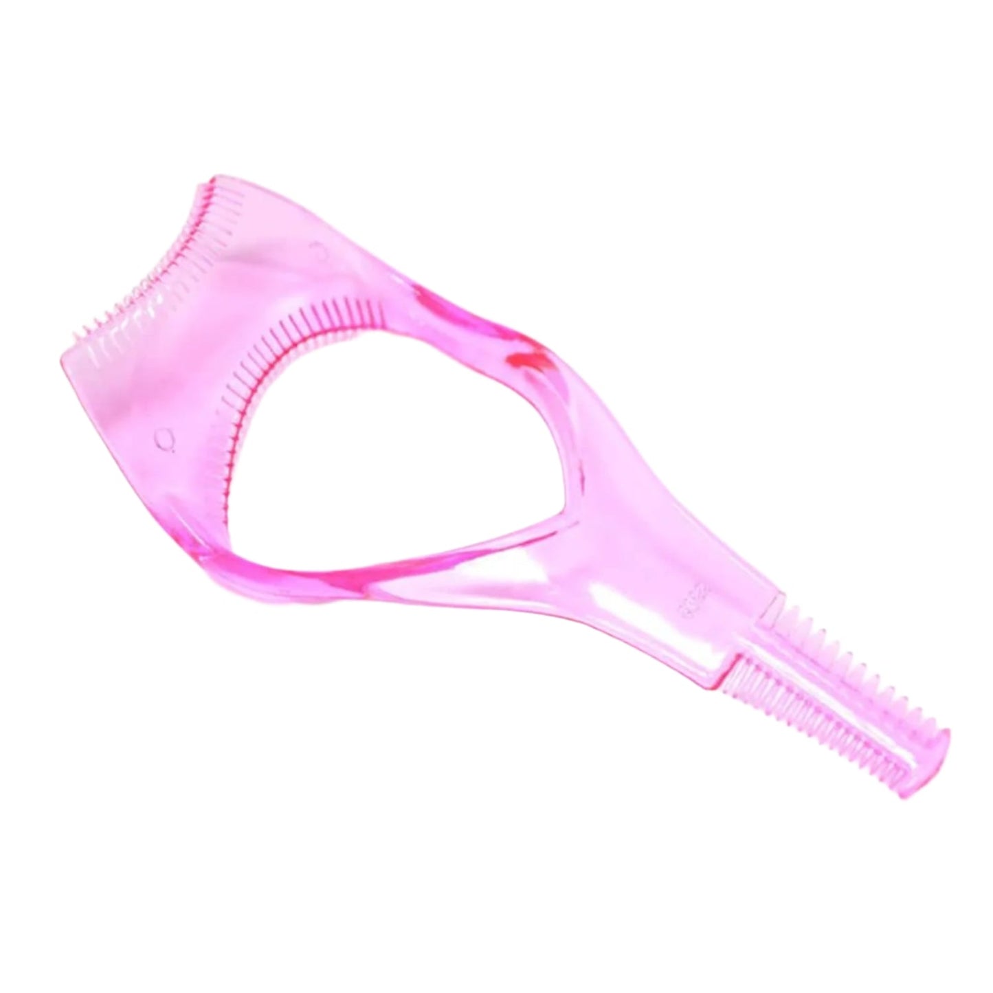 3-in-1 Plastic Eyelash Tool: Mascara Guide, Brush & Curler (1 Pc) Your Brand