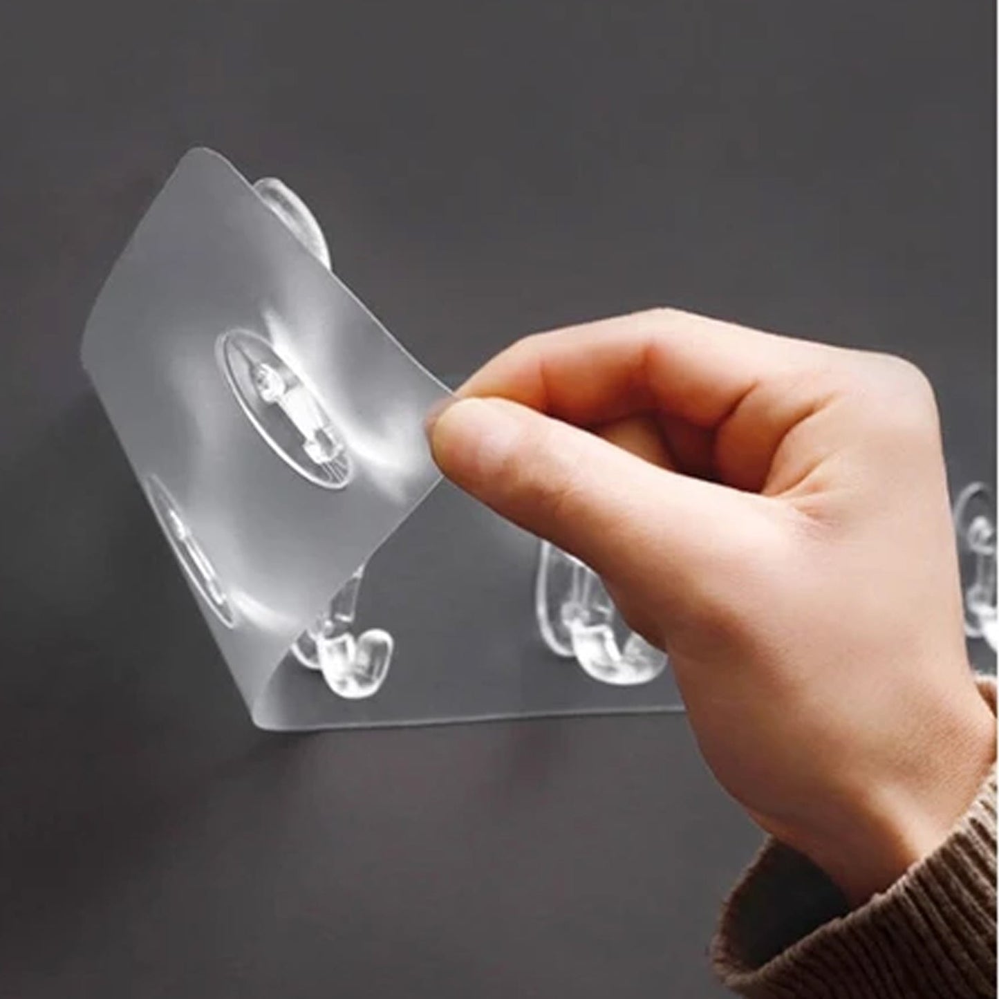 Adhesive Golden & Transparent Heavy Duty Wall Hook Your Brand