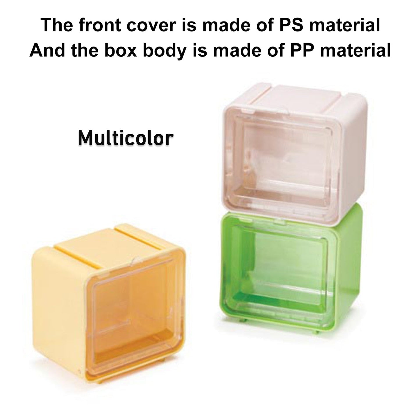 Durable Transparent Tape Storage Box – Plastic Office Organizer Your Brand