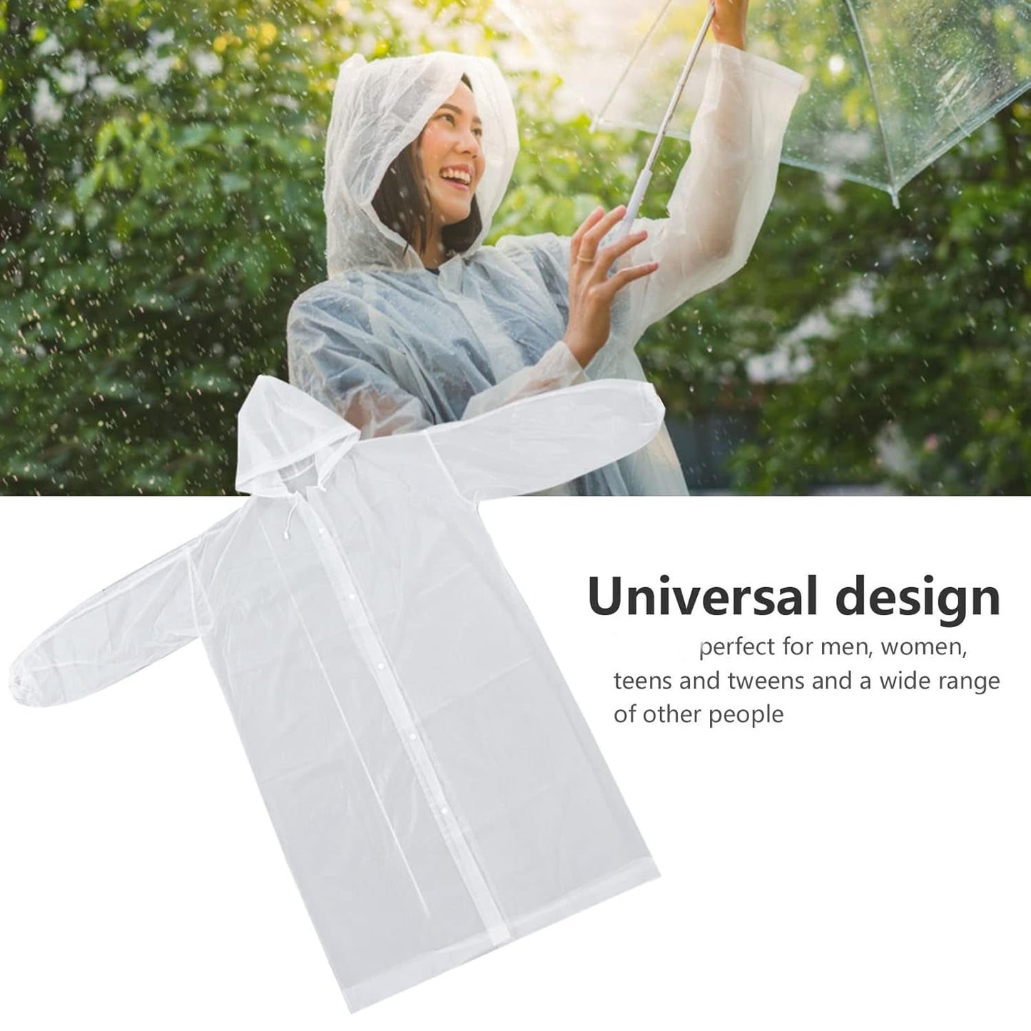 Eva Portable Rain Coat, Waterproof Raincoat (1pc) Your Brand