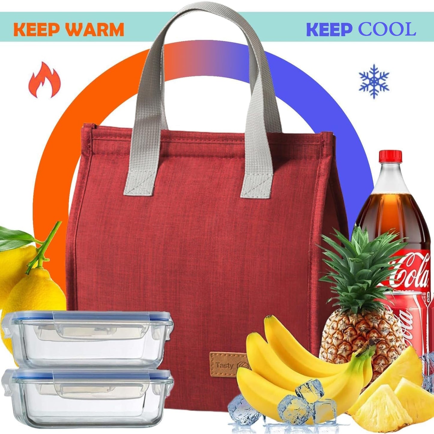Large-Capacity Lunchbox Bag, Portable Lunch Bag, Insulation Bag (1 Pc) Your Brand