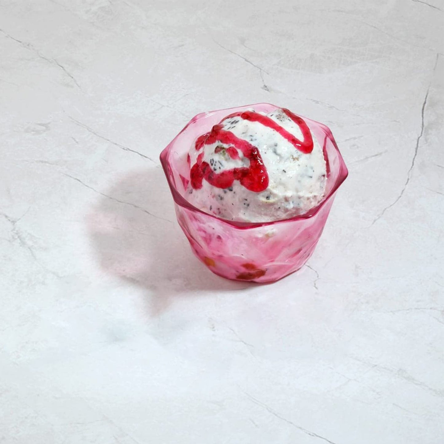 6pc Diamond shape ice cream bowl set Your Brand