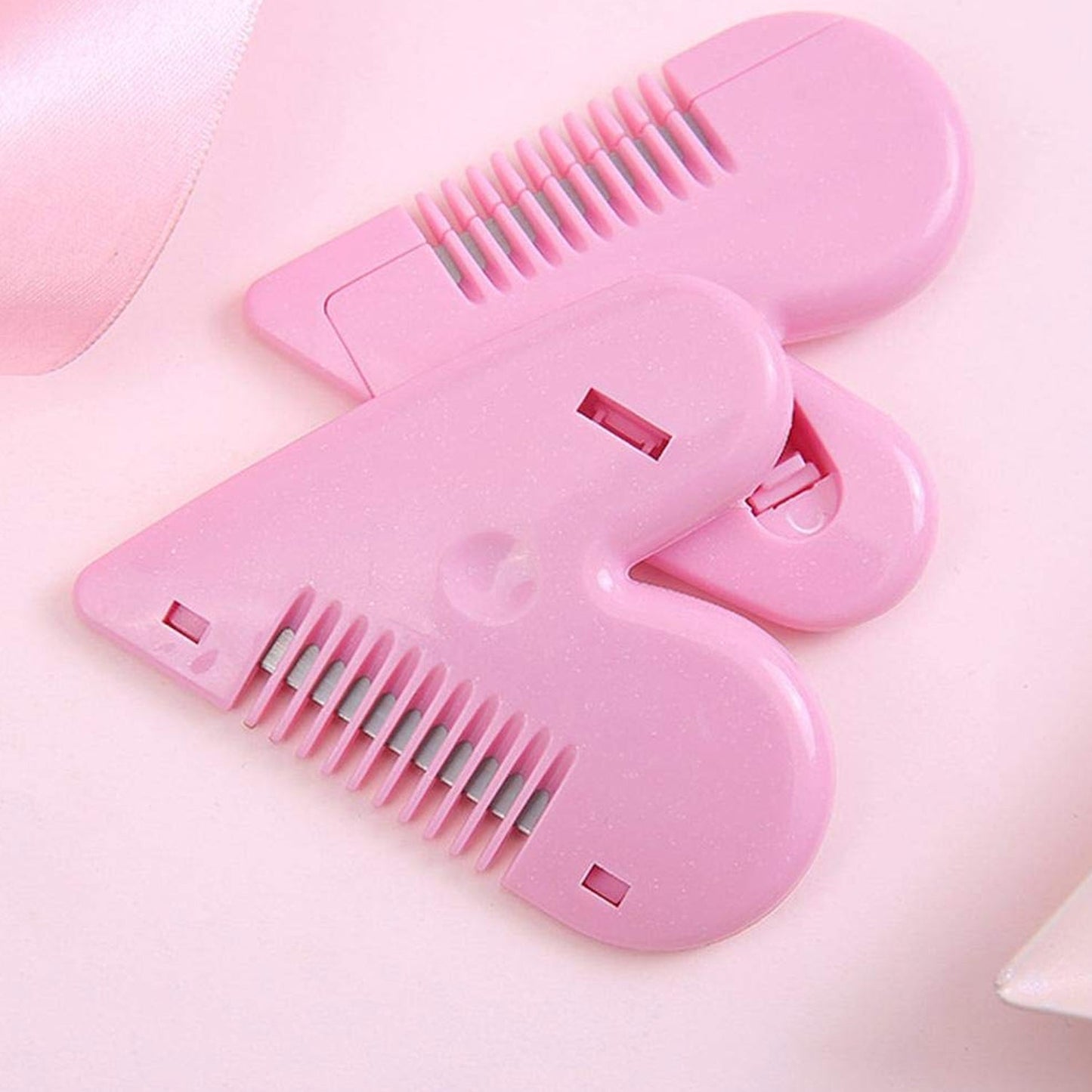 Heart Shape Plastic Hair Cutting Scissors (1 Pc / With Card Packing) Your Brand