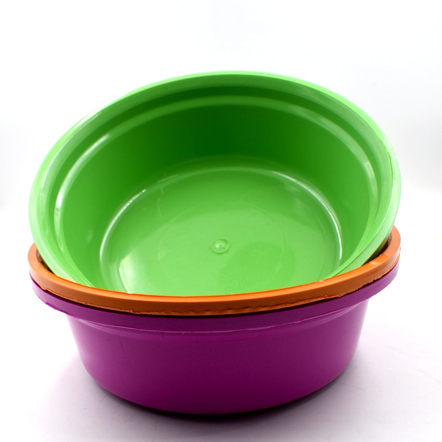Household Storage Plastic Round Bowl / Tub / Basket / Bucket set - Pack of 3 Your Brand