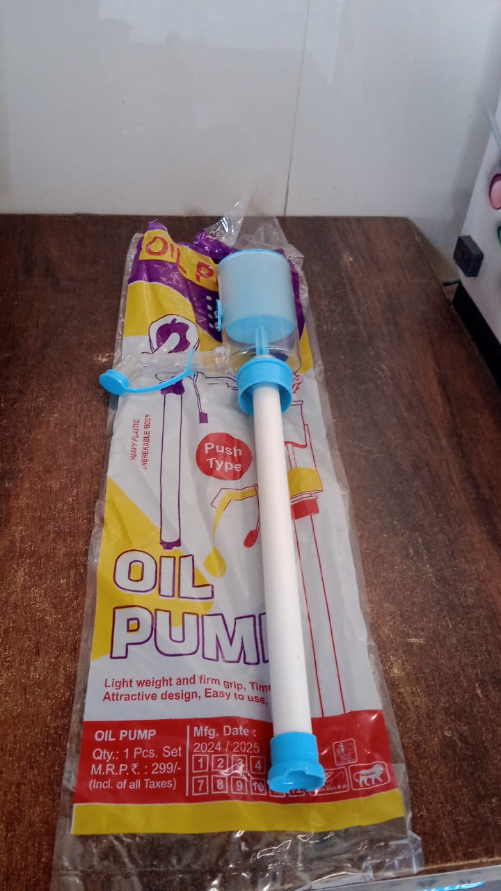 Hand Press Oil Extractor| Plastic Push Oil Pump for Removal of Oil and Liquids Your Brand