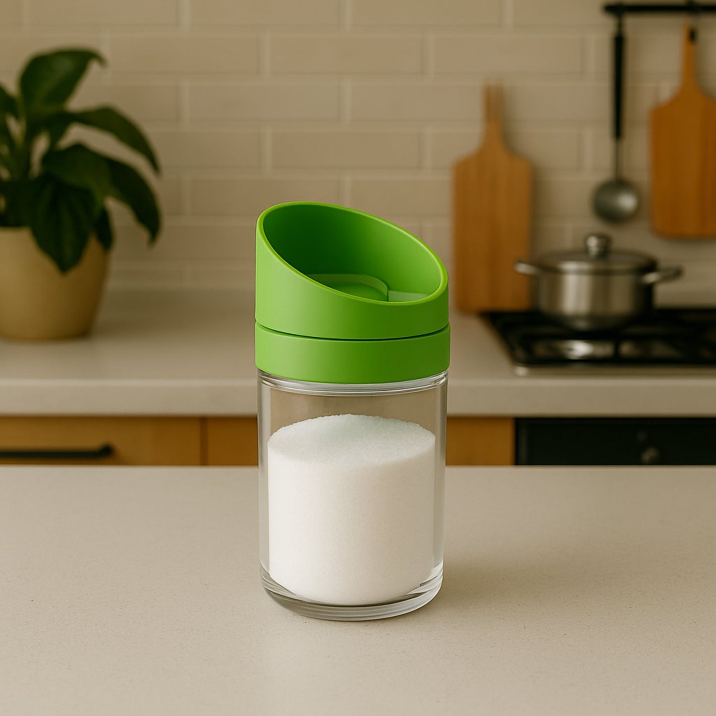 Apex Slant-Lid Kitchen Storage Jar Set (2 Pc) Your Brand