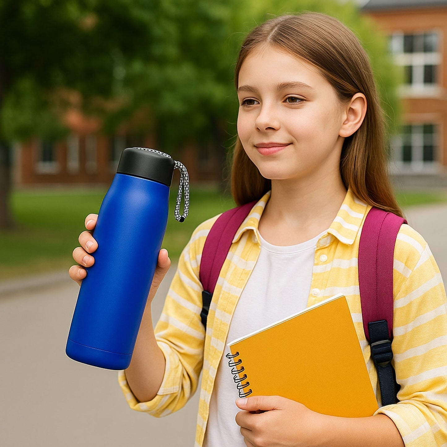 500ml Leak-Proof Stainless Steel Double Wall Vacuum Insulated Water Bottle (1 Pc) Your Brand