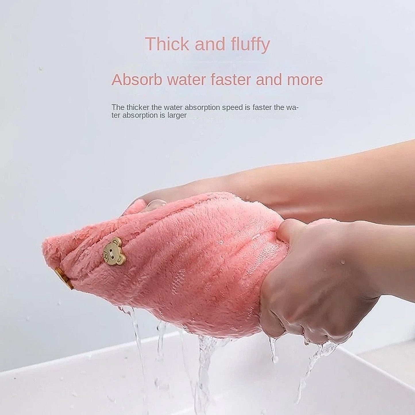 Hair Drying Magic Hair Cap Towel Wrap for Women Bath Towels (1 pc), Hair accessories Your Brand