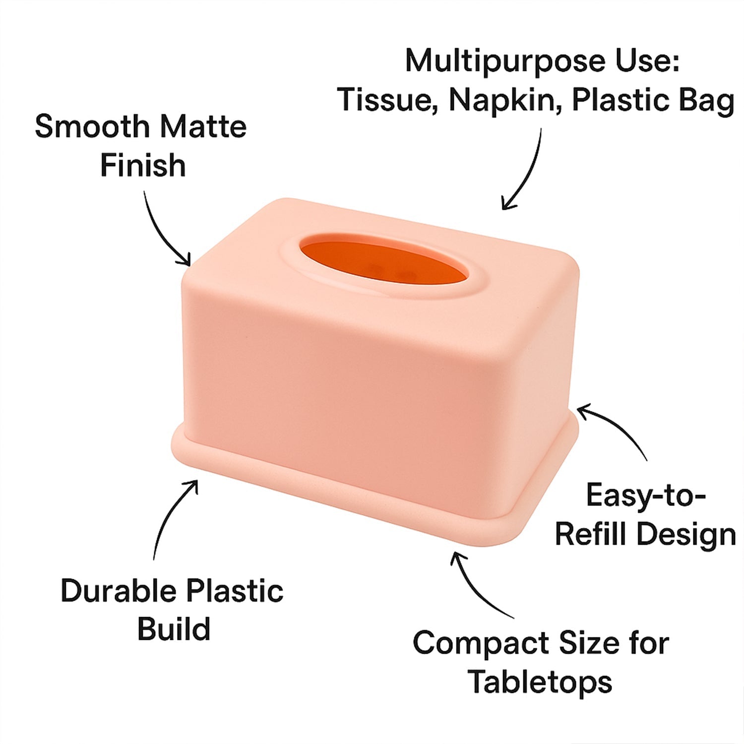 Rectangular Tissue Paper Box Holder (1 Pc) Your Brand