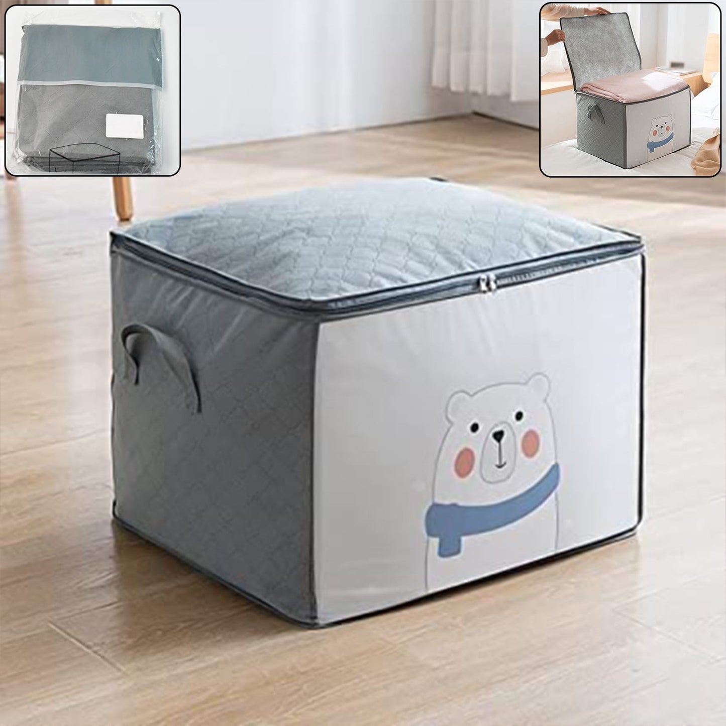 Clothes Storage Bag with Zipper & Handles Your Brand