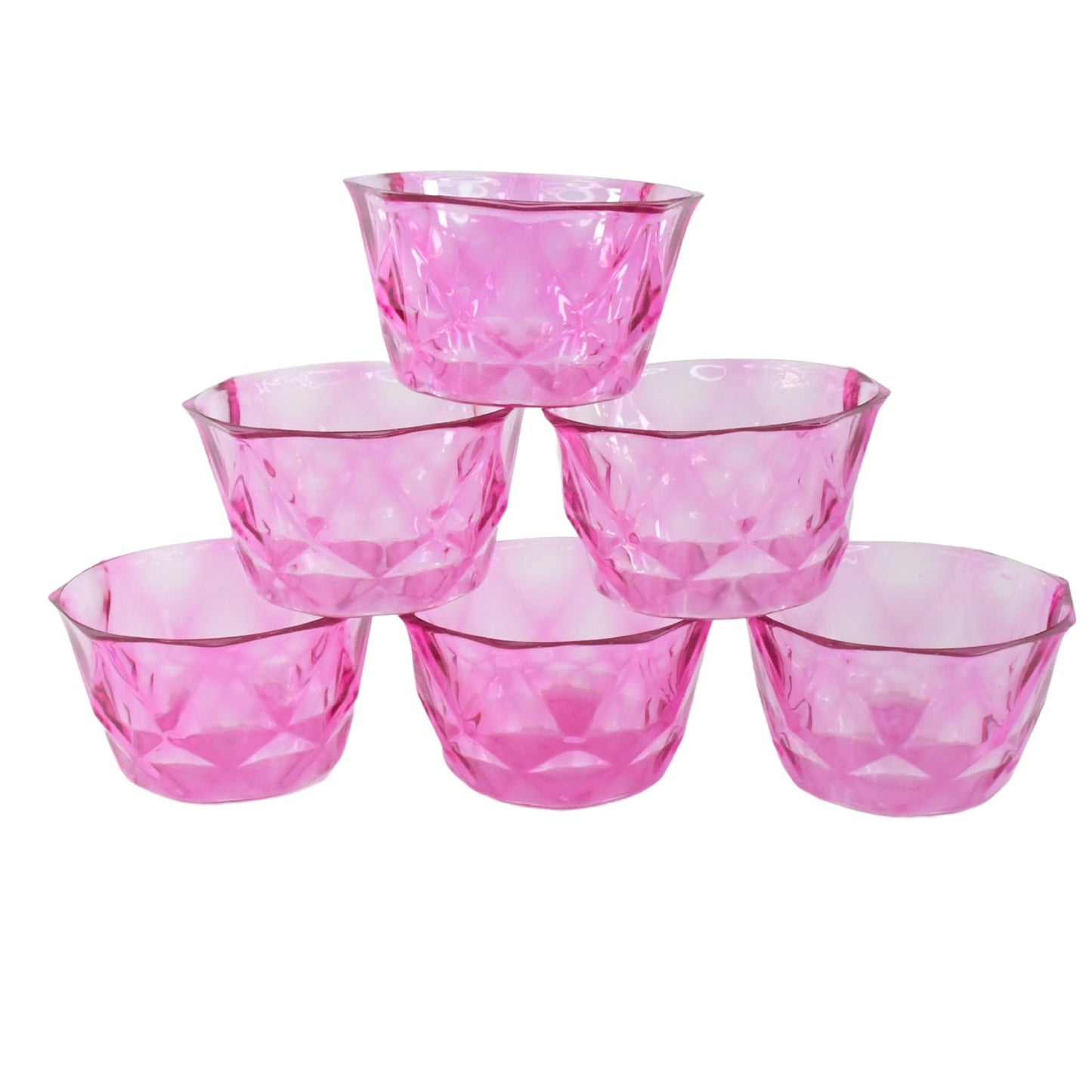 6pc Diamond shape ice cream bowl set Your Brand