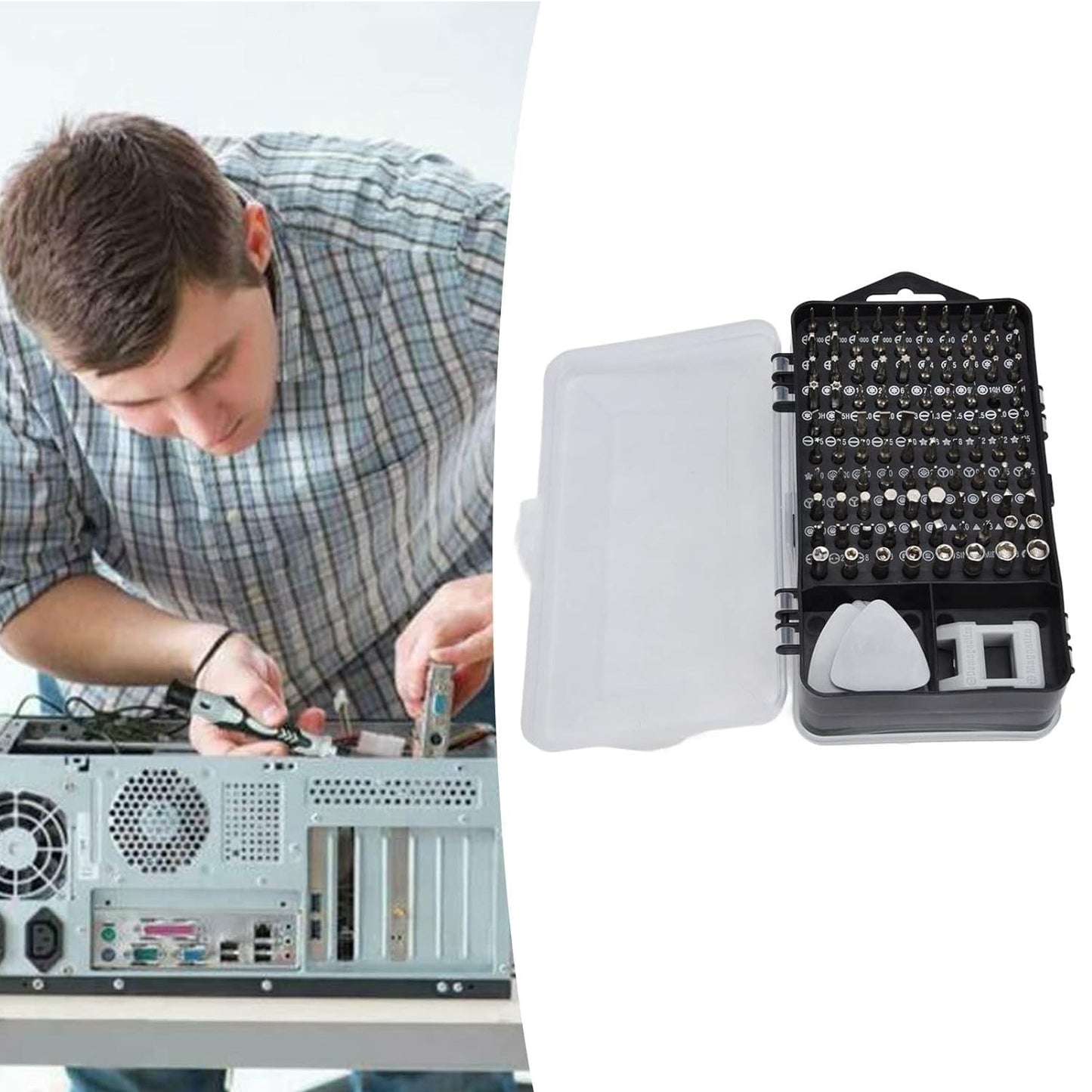 Screwdriver Electronic Laptop, Mobile Repair Tool Kit (117 Pcs Set) Your Brand