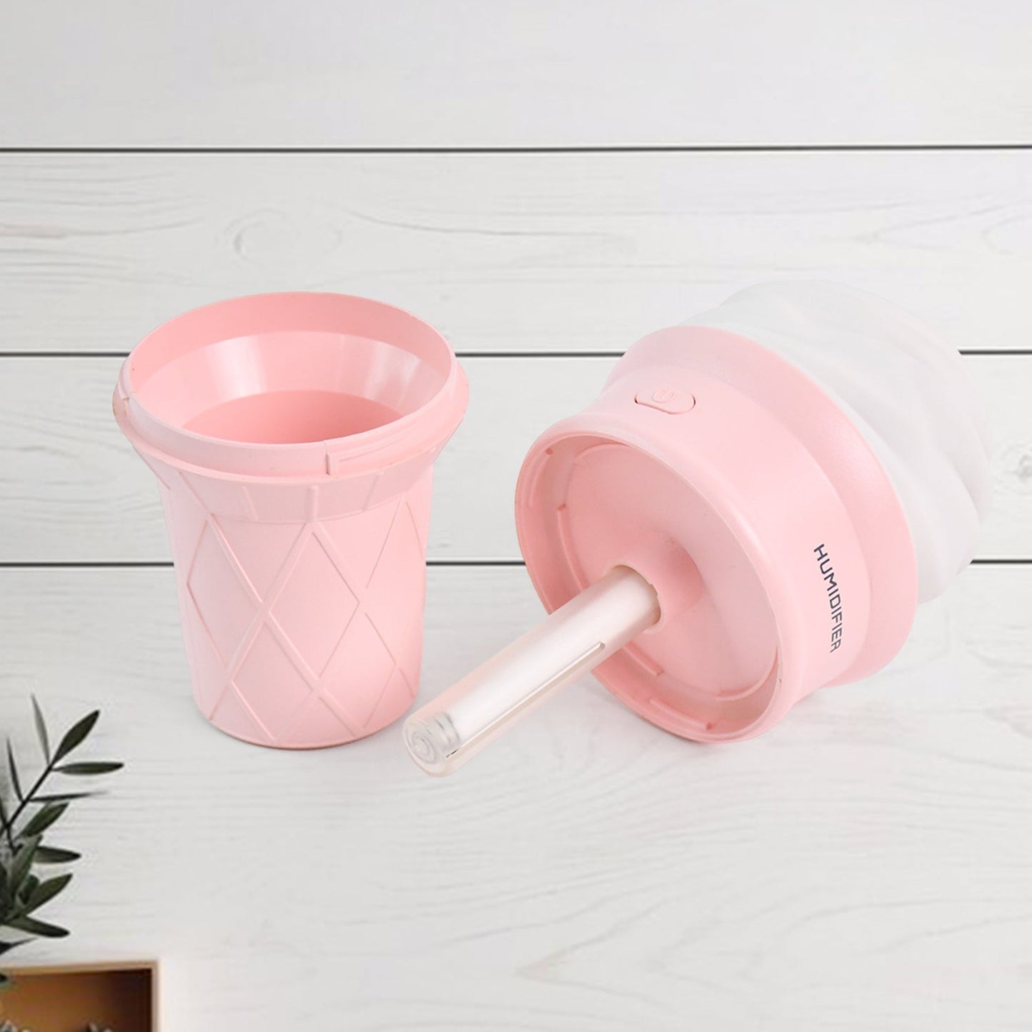 Ice Cream Cone Shape Air Freshener Humidifier (1Pc / Pink) Your Brand