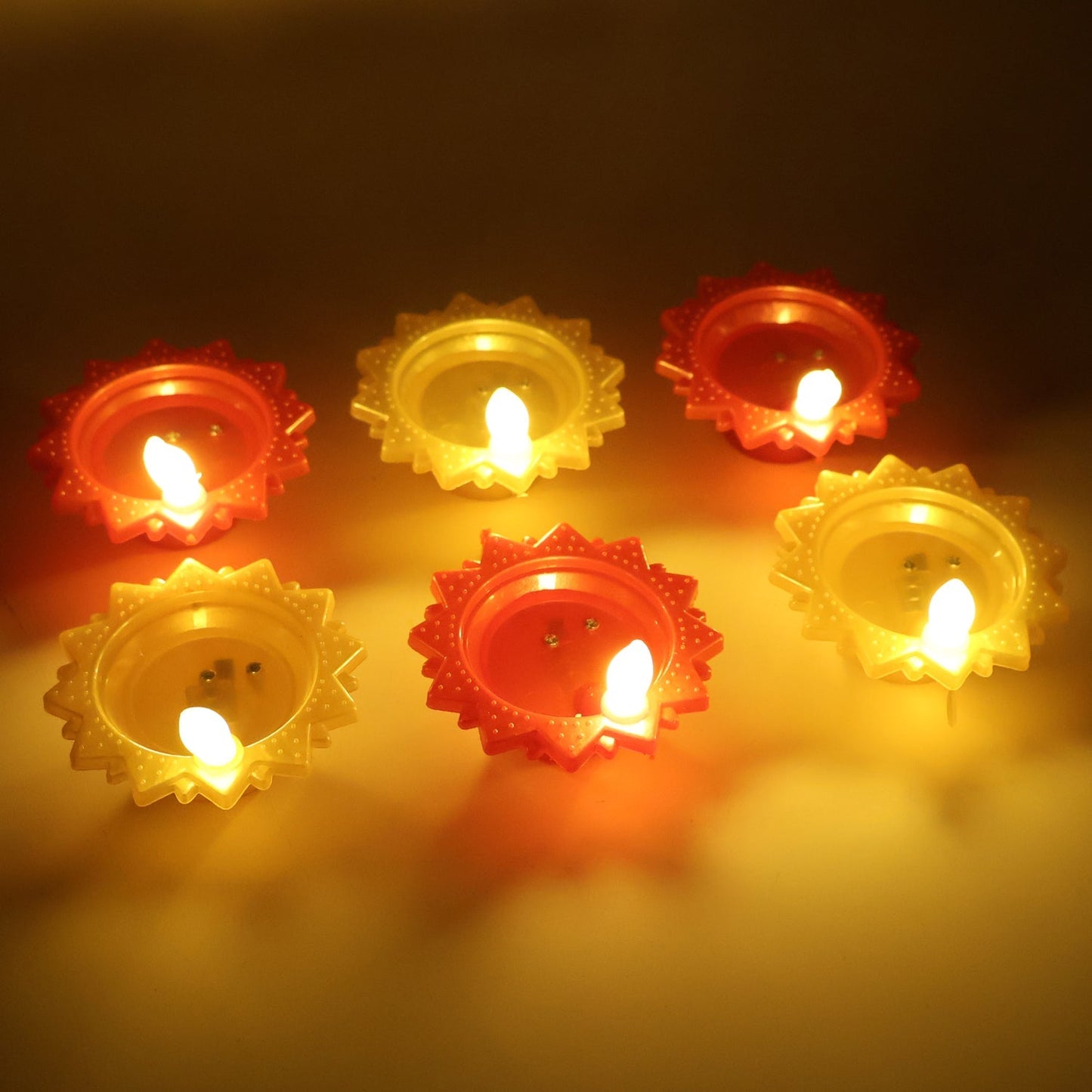 Water Sensor LED Diya Set (6 Pc) Your Brand