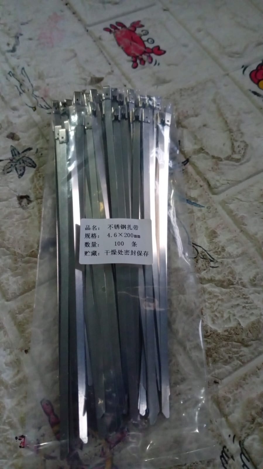 Stainless Steel Cable Ties for Solar & Home Use (100 Pc, 4.6x100mm) Your Brand