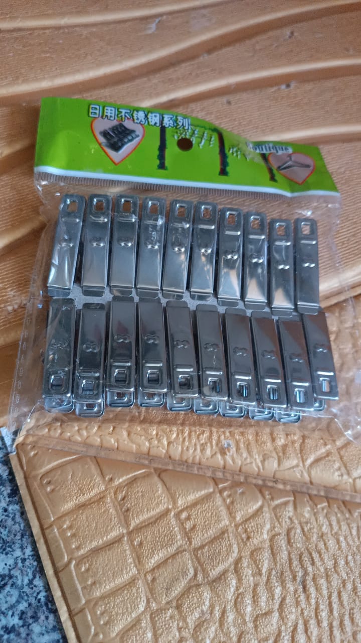 Cloth Drying Pins Stainless Steel Cloth Clips (20 Pcs Set) Your Brand