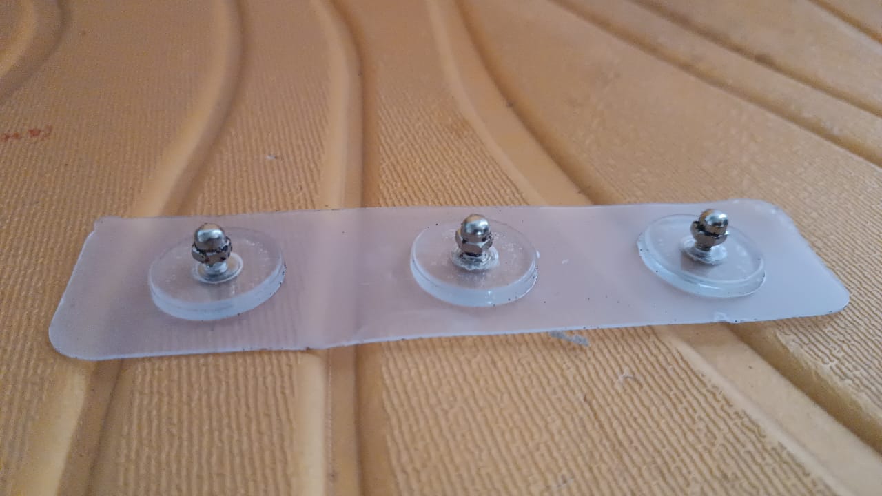 Adhesive Nails Wall Hooks (Screw Sticker / 3 Hook / 1 Pc / B Grade) Your Brand