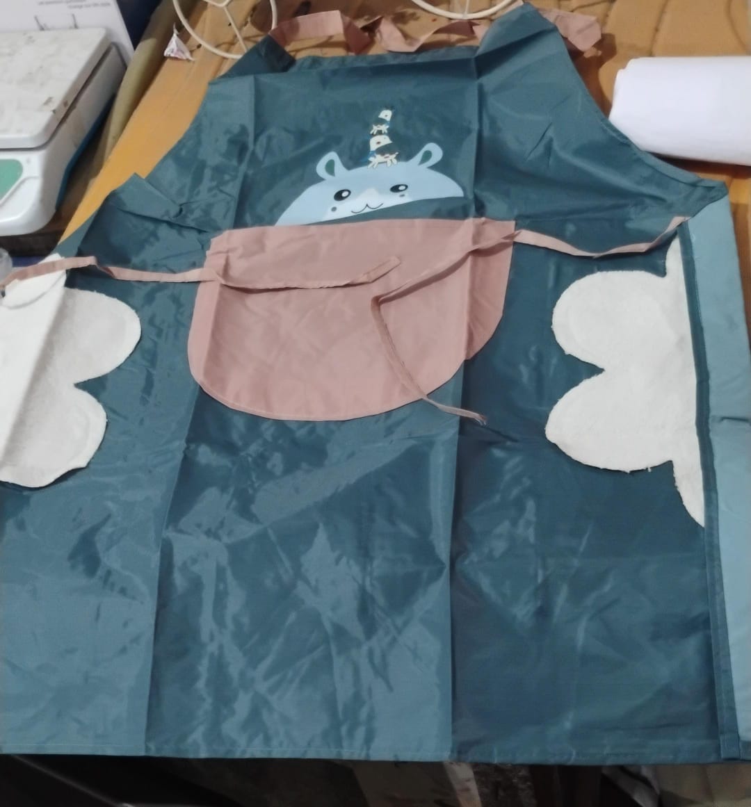Cute Cartoon Animal Design Kitchen Apron (1 Pc) Your Brand