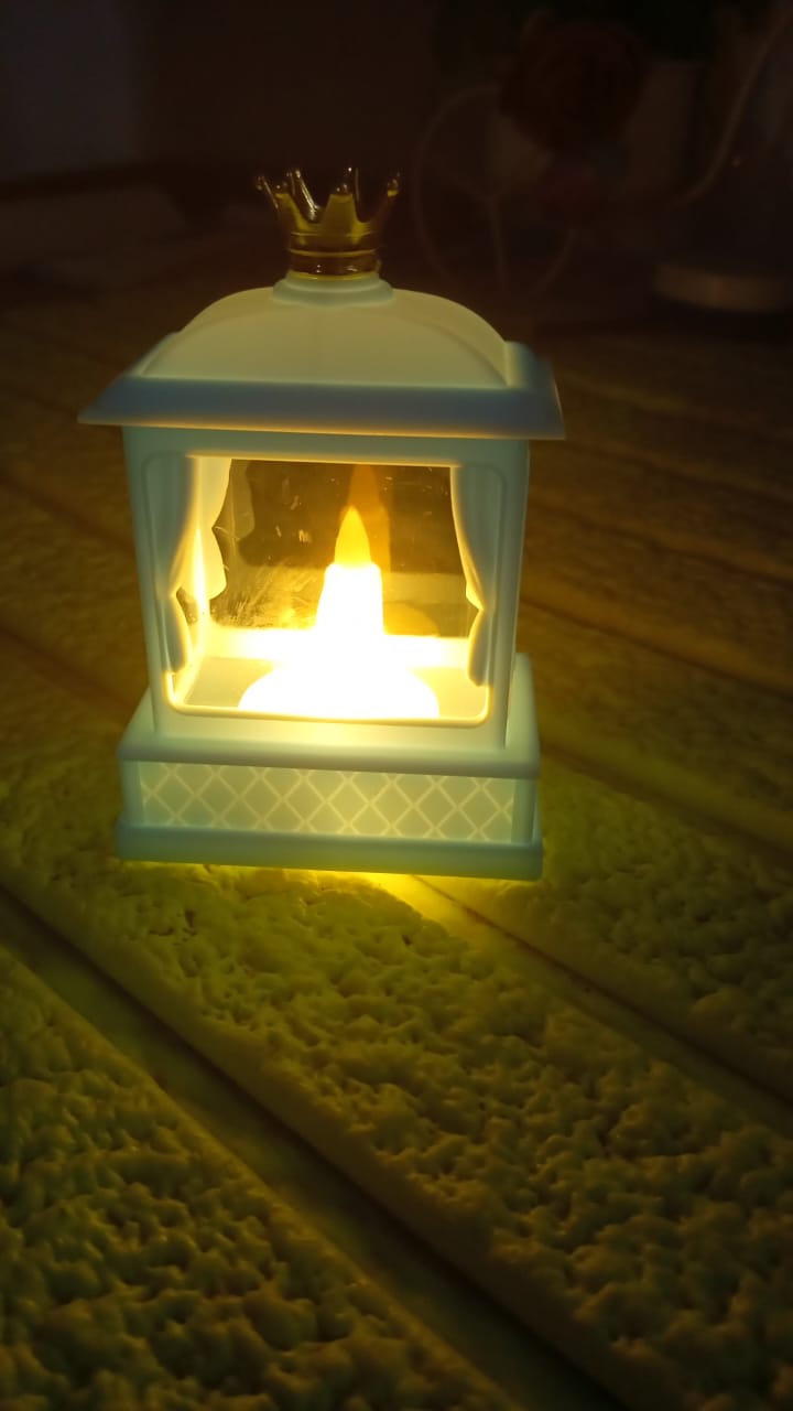 Acrylic Battery Operated Mini Square LED Lantern, Diwali (1Pc) Your Brand