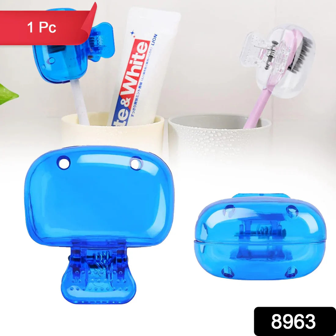 8963 Plastic Toothbrush Head Cover Cap (1 Pc)