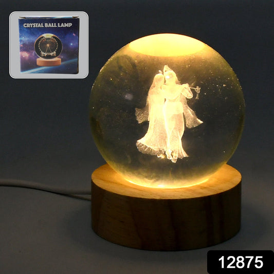 3D Crystal Ball lamps for Bedroom 3D Lamps for Home Decoration 3D Crystal Ball Night Light Gifts for Women Gifts for Men Room Decor Items for Bedroom for Friend and Family (1 Pc) Your Brand