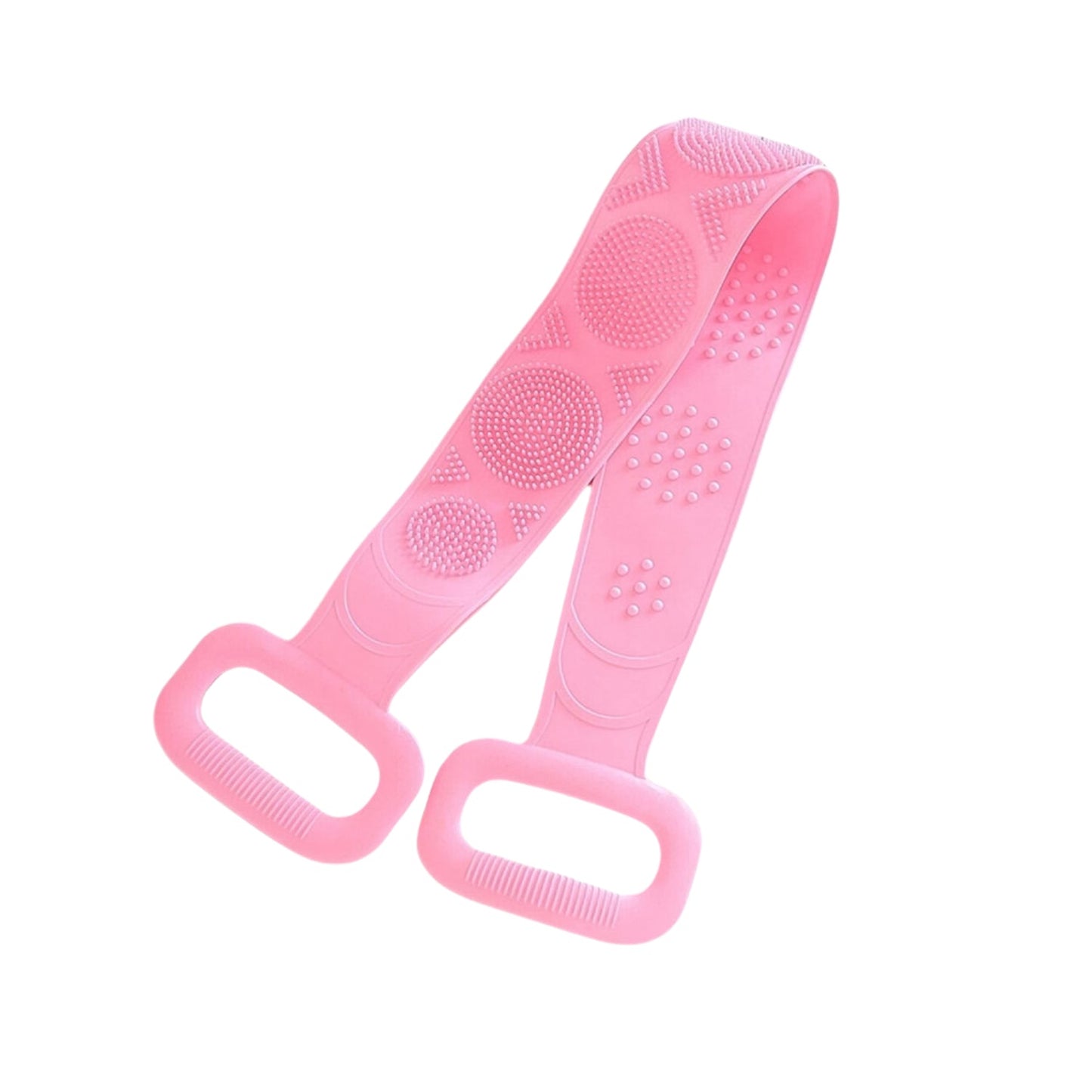 Silicone Body Back Scrubber - Double-Sided Bath Brush for Deep Cleaning & Massage (Medium Size /1pc) Your Brand