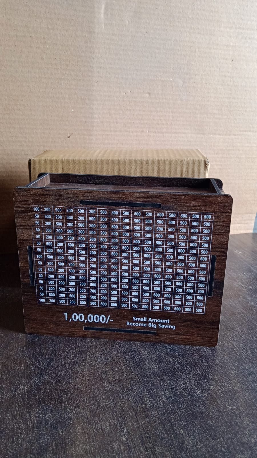 Wooden Money / Piggy Bank, Money Box (1 Pc / Pen Not Included) Your Brand