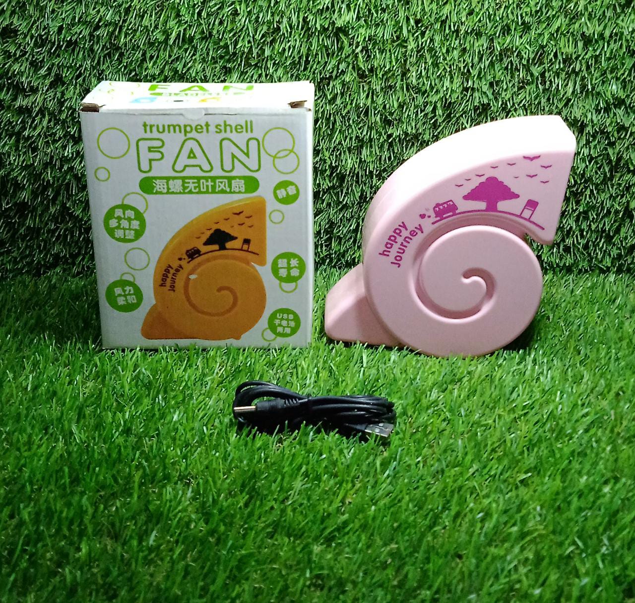 Cute USB Mini Fan: Bright, Quiet & Portable for Your Desk (Battery Not Included) Your Brand