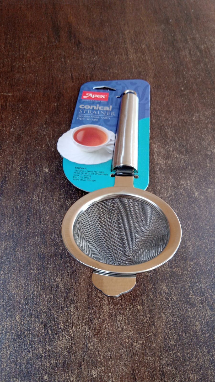 Apex Premium Conical Tea Strainer with Pipe Handle Your Brand