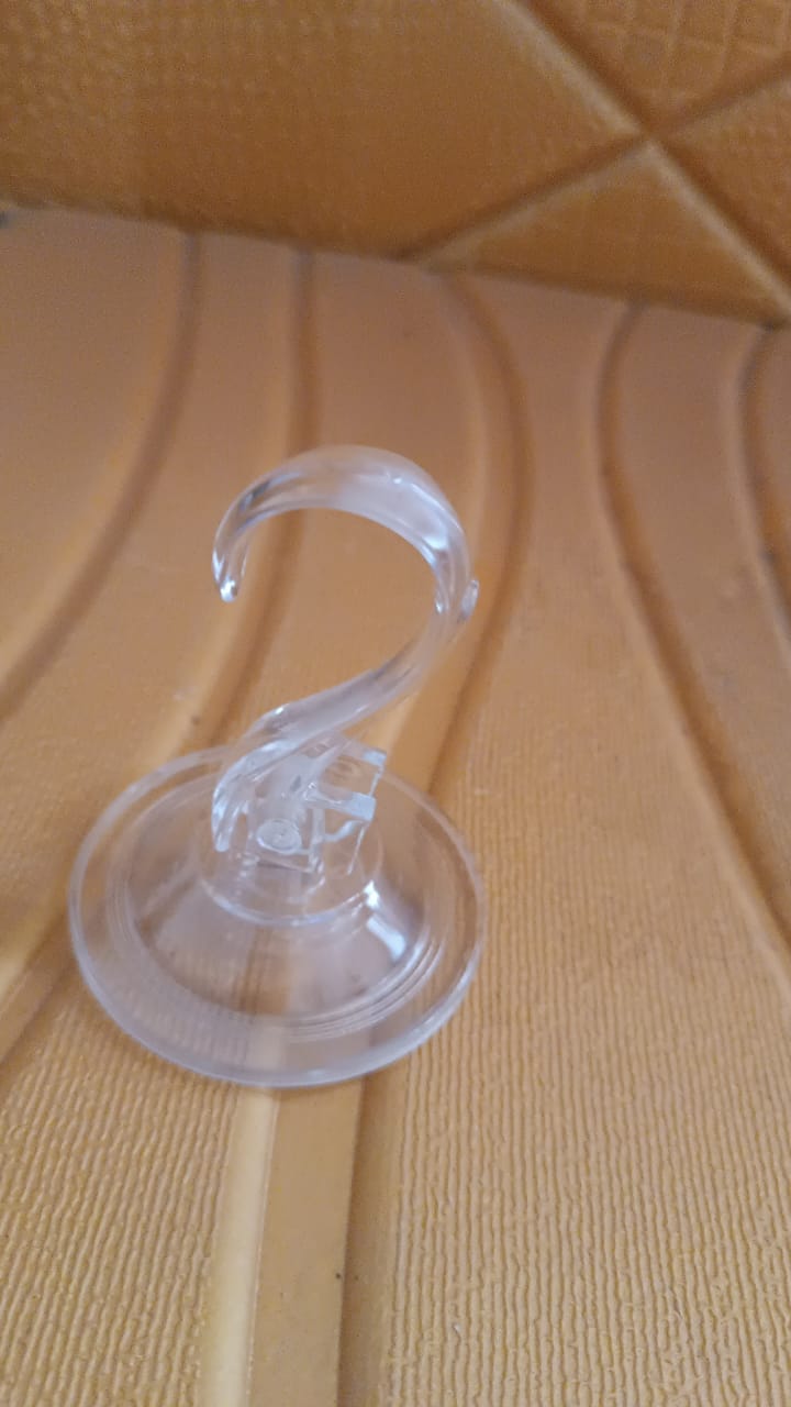 Plastic Suction Cup Hook (1 Pc) Your Brand
