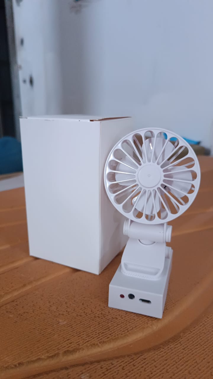 Rechargeable Mini Clip-On Desk Fan (1 Pc) Your Brand