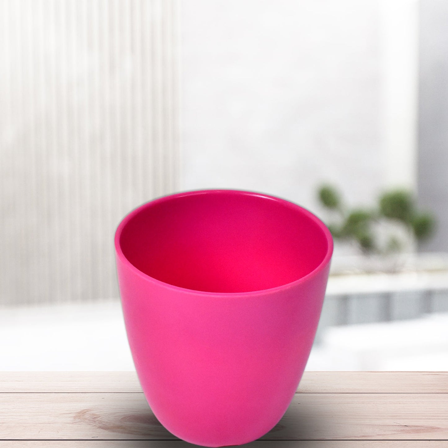 Plastic Flower Valencia (Pot) Home and Outdoor (1 Pc/Mix Colour) Your Brand