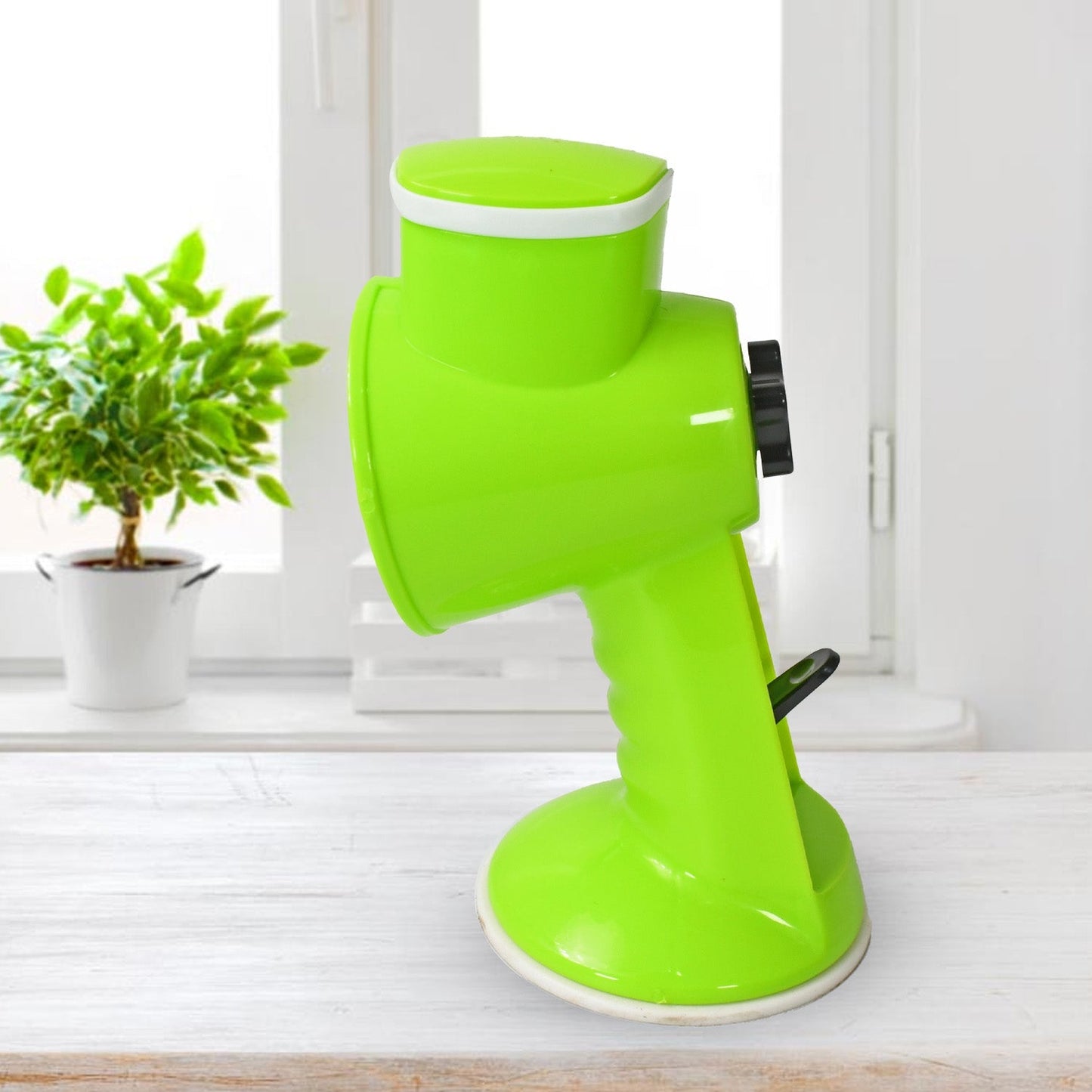 6 in 1 Multi functional Vegetable Cutter & Slicer Hand Machine Cutting, Slice, Cut Thick, Cut Silk All in one βVegetable Chopper Cutter & Slicing Cutter Barrel - Vegetable Grater with 6 Removable Blades Your Brand