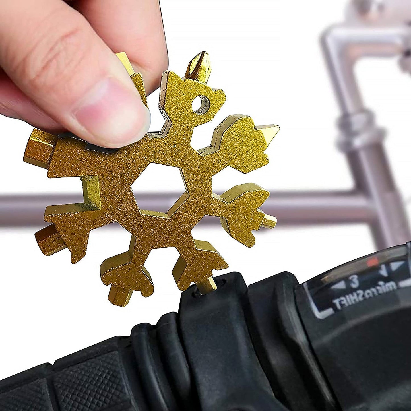 18-in-1 Snowflake Multi-Tool – Portable Bottle Opener, Screwdriver & Wrench Your Brand