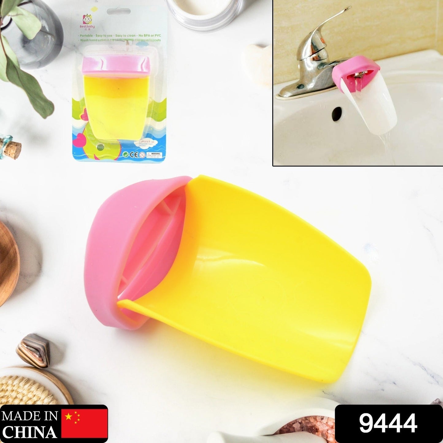 Faucet Extender | Easy Use for Hand Washing for Kids, Toddlers, Babies and Children | Silicone Sink Handle Extender | Fun Hand-Washing Solution | Cute Duck Mouth Design Wash Helper Bathroom Sink for Babies and Children (1 Pc) Your Brand