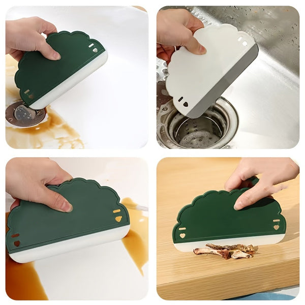 AM5009 2 Pcs Silicone Mini Squeegee Set - Streak-Free Cleaning for Windows, Mirrors, Showers, Kitchen Countertops, Cars & More