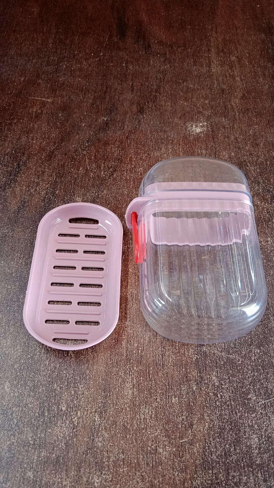 Multipurpose Plastic Soap Dish with Transparent Dust-Proof Lid, Sabudani (1 Pc) Your Brand