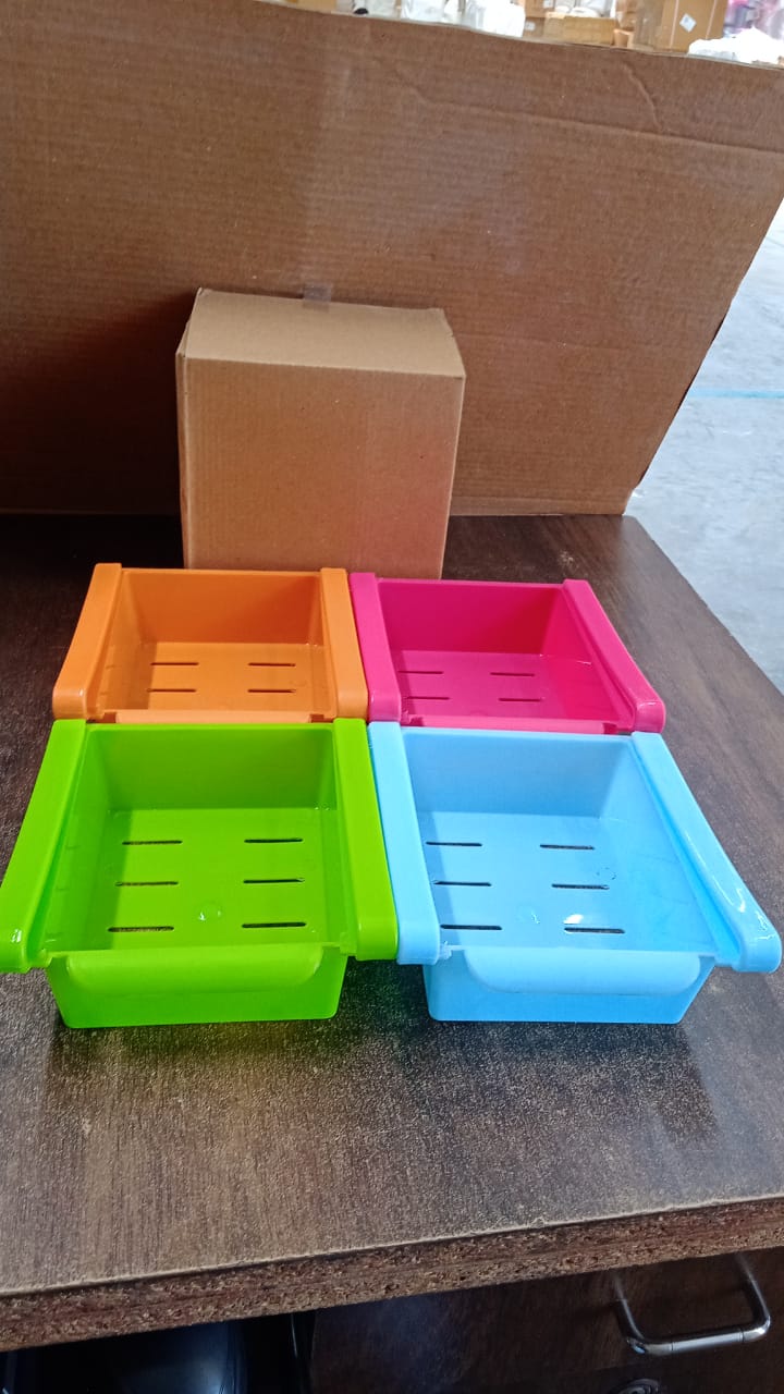 Adjustable Refrigerator Storage Organizer Drawers (4 Pc) Your Brand